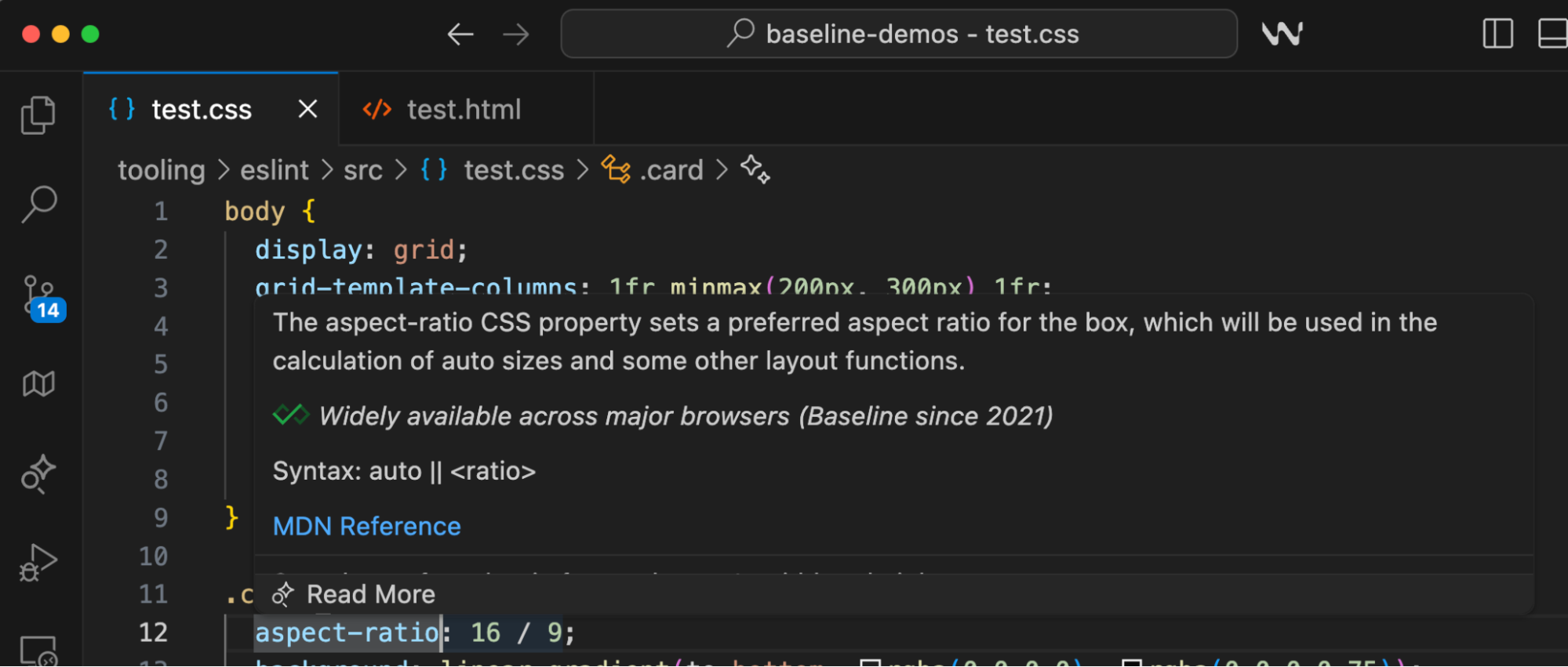 Karta informacyjna w IDE Windsurf, która pojawia się, gdy użytkownik najedzie kursorem na funkcję.